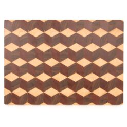 SNP2508201 - Kopshouten snijplank met 3D-patroon - Bovenaanzicht 2