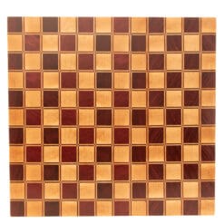 SNP25082801 - Kopshouten snijplank in dekenpatroon 60 x 60 cm - Bovenaanzicht