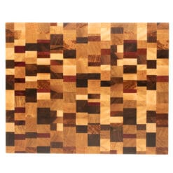 Kopshouten snijplank 'Five Species S2' (50 x 40 cm) - bovenaanzicht